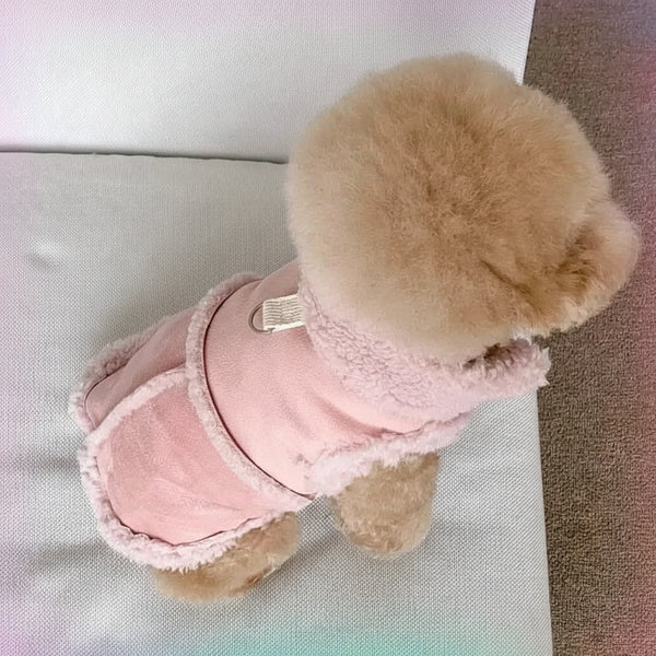 Luxury Small Dog Vest Jacket - Soft Designer Coat for Chic Autumn & Winter Wear