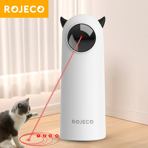 ROJECO LED Laser Cat Toy - Interactive Smart Teaser for Indoor Cats