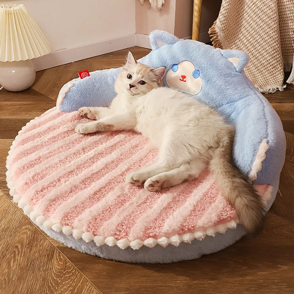 HOOPET Plush Pet Bed Cushion - Cozy Velvet Sleeping Mat for Cats & Small Dogs