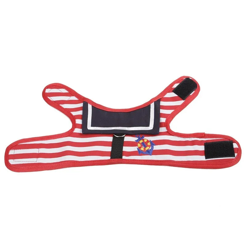 Navy Suit Dog Harness & Leash Set - Adjustable Vest for Small Dogs & Cats