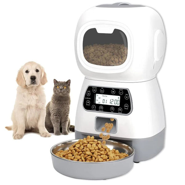3.5L Automatic Pet Feeder - Smart Timed Food Dispenser for Cats & Dogs
