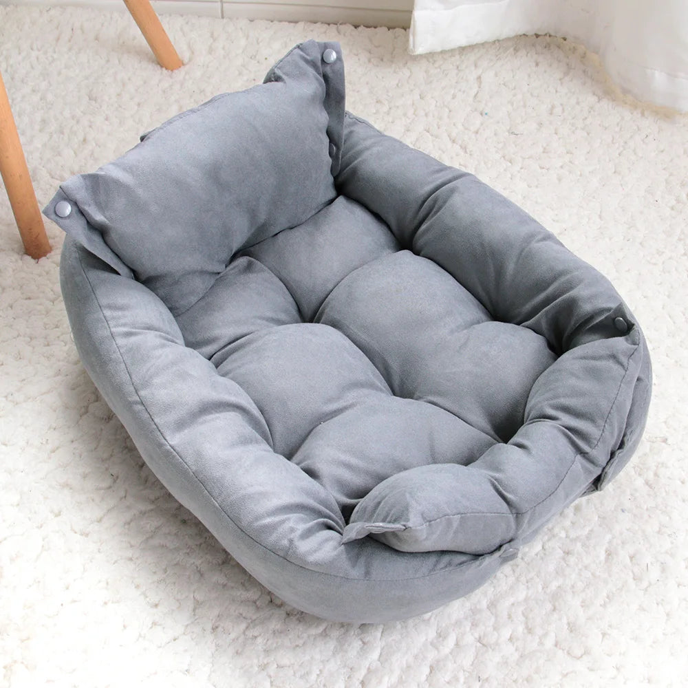 3-in-1 Pet Bed Mat - Soft Sofa Nest Cushion for Dogs & Cats