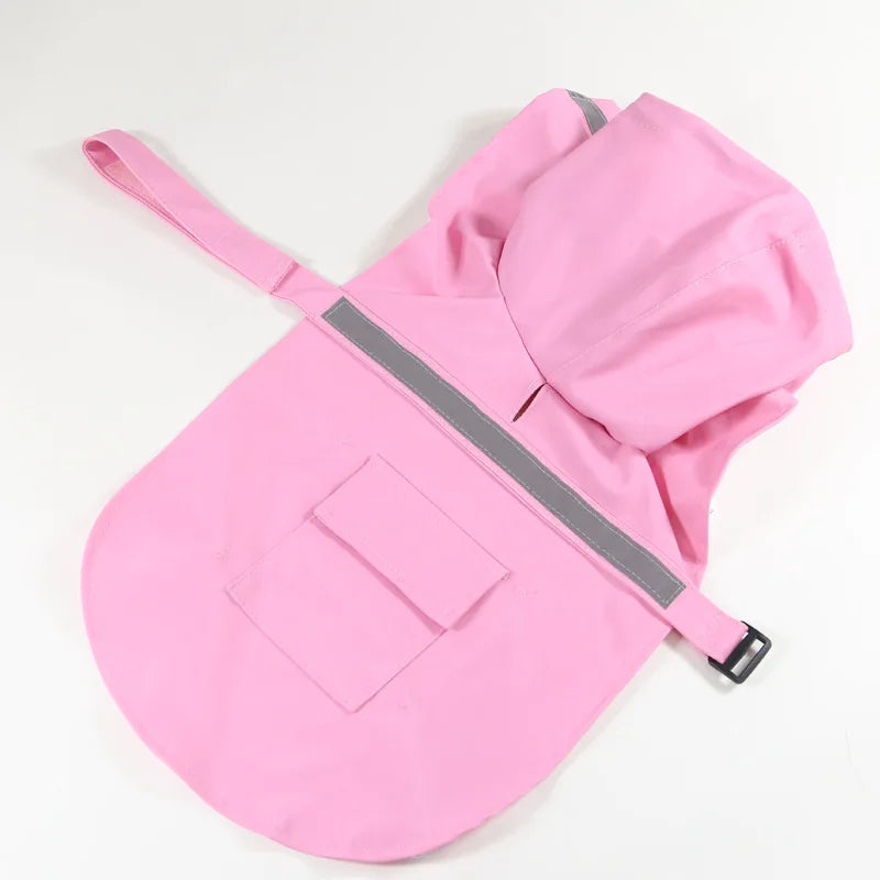 Reflective Dog Raincoat - Lightweight Waterproof Coat for Rainy Day Walks