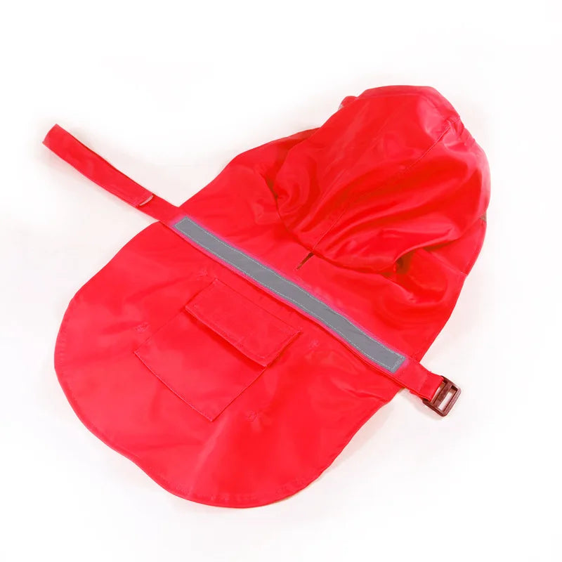 Reflective Dog Raincoat - Lightweight Waterproof Coat for Rainy Day Walks