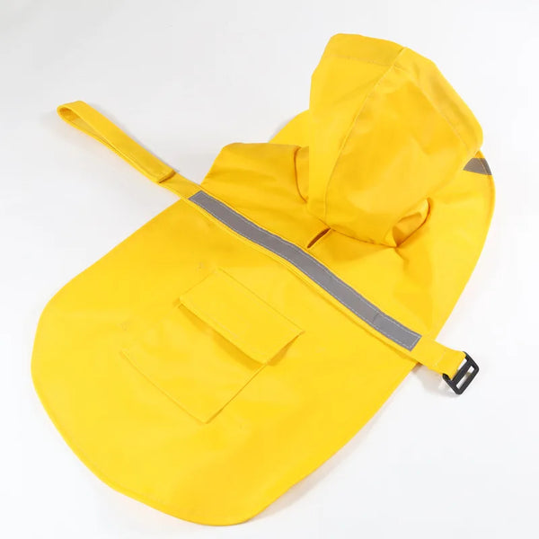 Reflective Dog Raincoat - Lightweight Waterproof Coat for Rainy Day Walks
