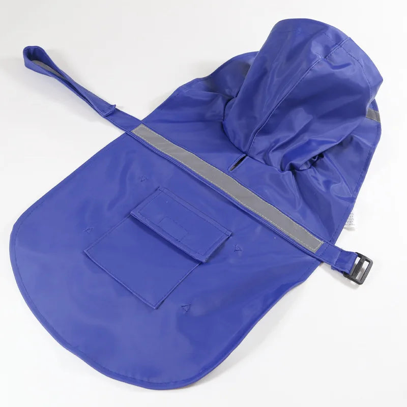 Reflective Dog Raincoat - Lightweight Waterproof Coat for Rainy Day Walks