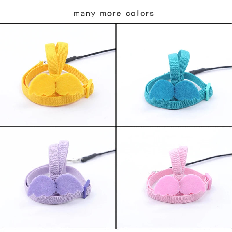 Adjustable Bird Harness and Leash Set - Training Lead for Parrots & Small Birds