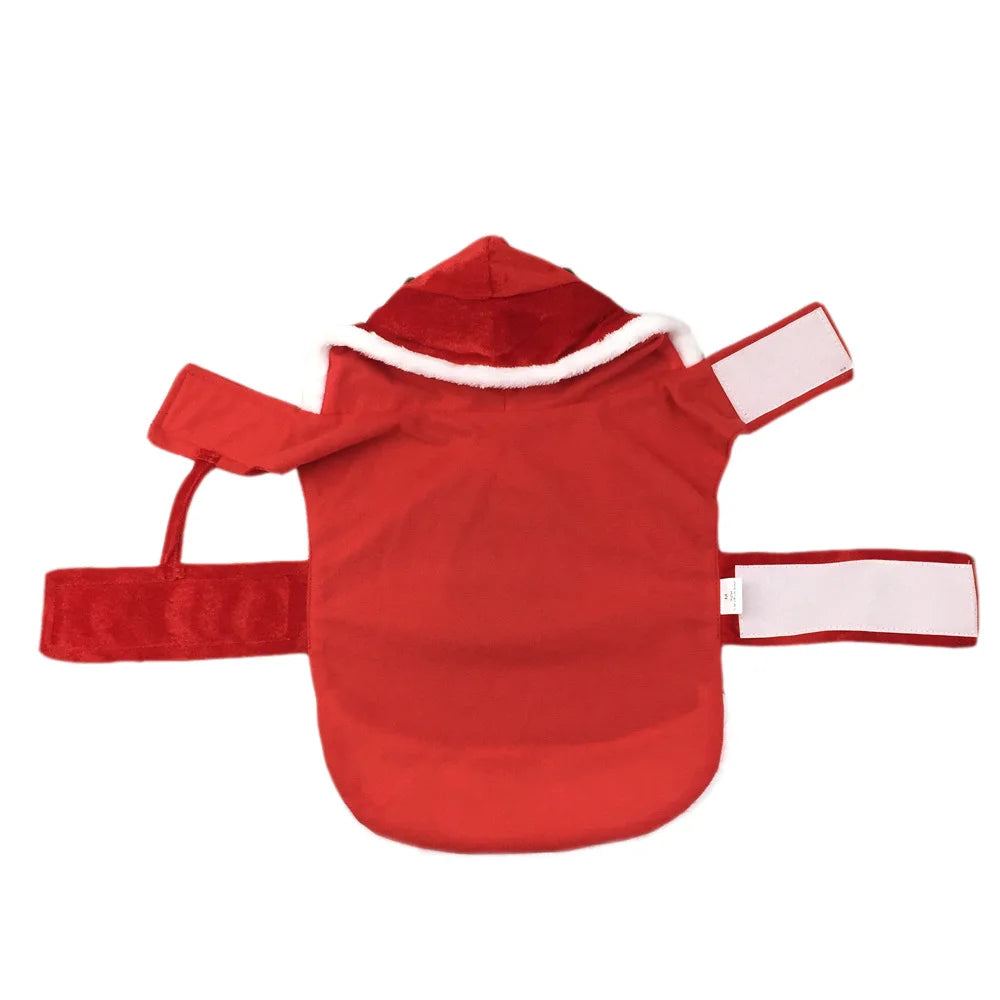 Funny Christmas Pet Costume - Santa Holiday Outfit for Dogs & Cats