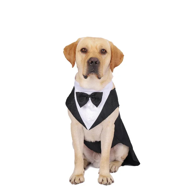 Formal Dog Tuxedo Suit - Bow Tie Party Outfit for Weddings & Special Events