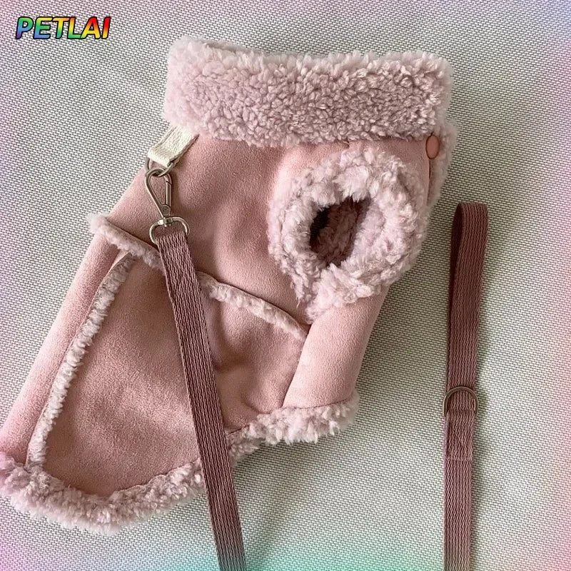 Luxury Small Dog Vest Jacket - Soft Designer Coat for Chic Autumn & Winter Wear