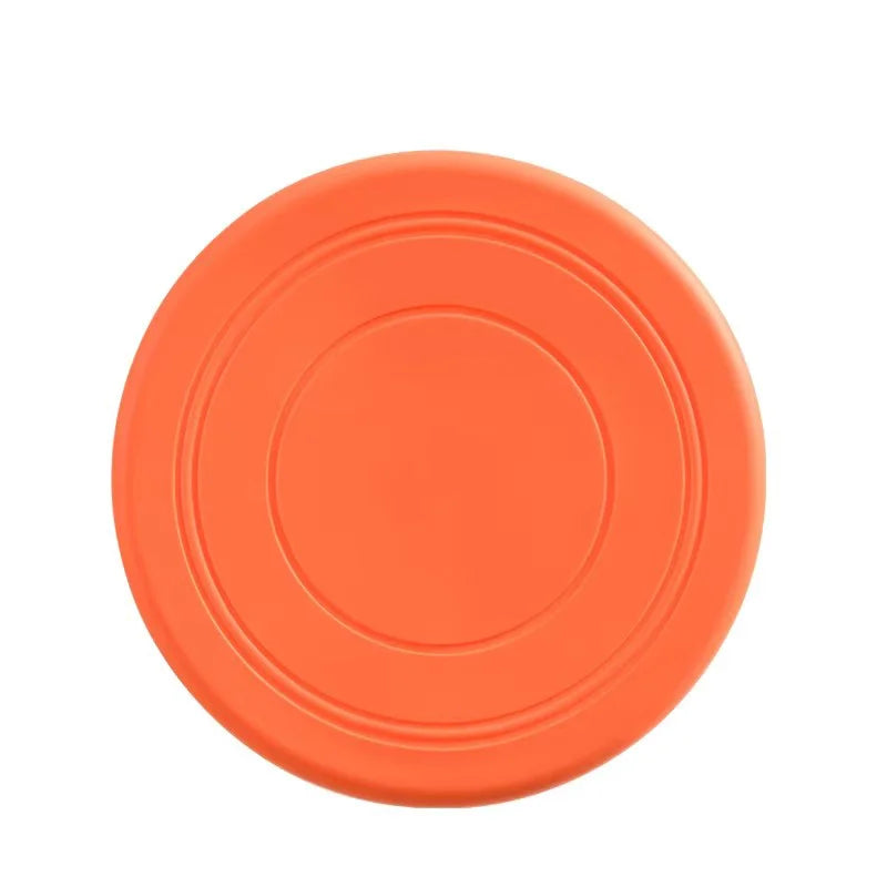 Soft Rubber Dog Frisbee - Tear-Resistant Flying Disc for Fetch & Training