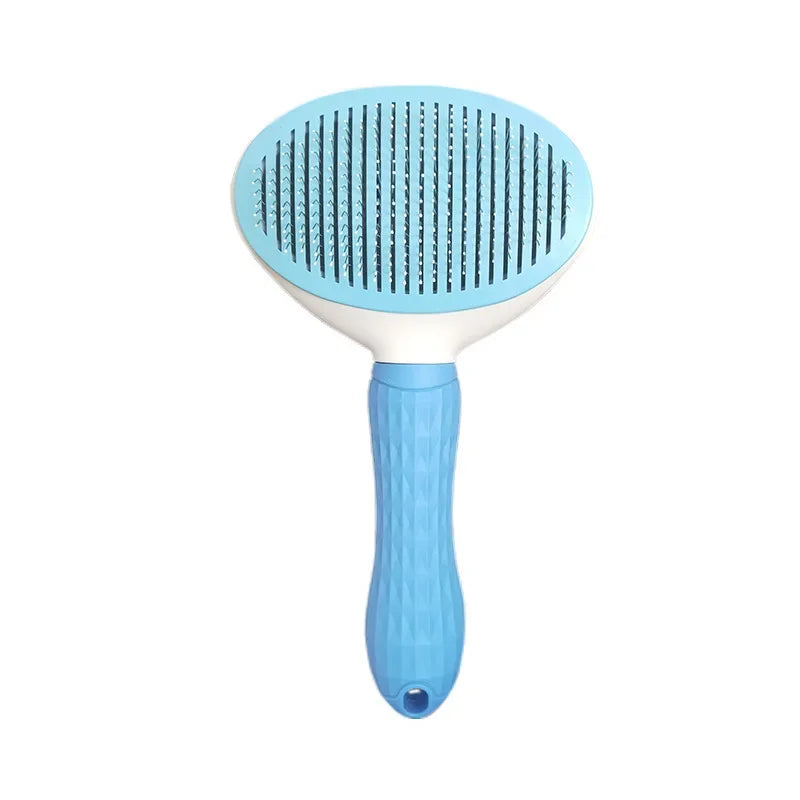Self-Cleaning Slicker Brush - Pet Grooming Comb for Cats & Dogs