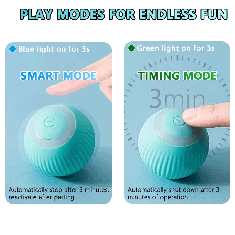 Smart Interactive Cat Ball Toy - Automatic Rolling Toy for Indoor Cats