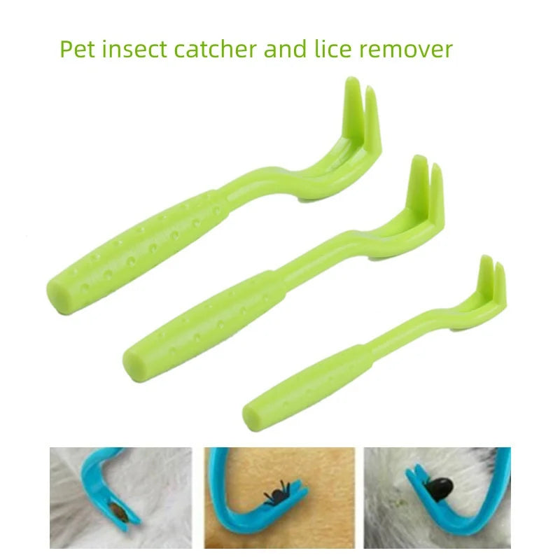 Pet Tick Remover Tool Set - Flea & Tick Removal Hooks for Dogs & Cats
