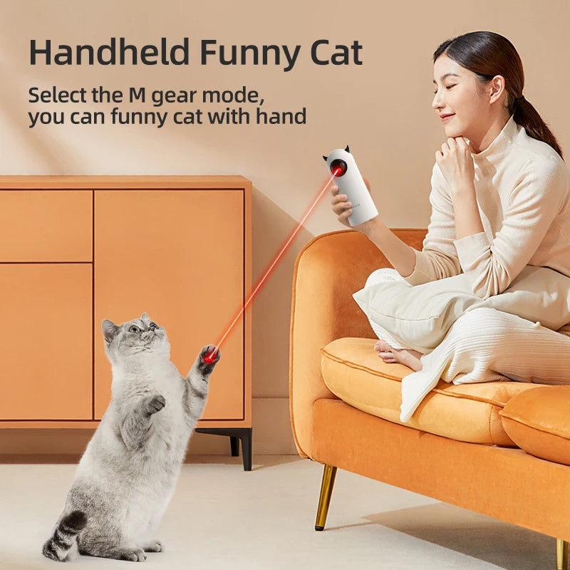 ROJECO LED Laser Cat Toy - Interactive Smart Teaser for Indoor Cats