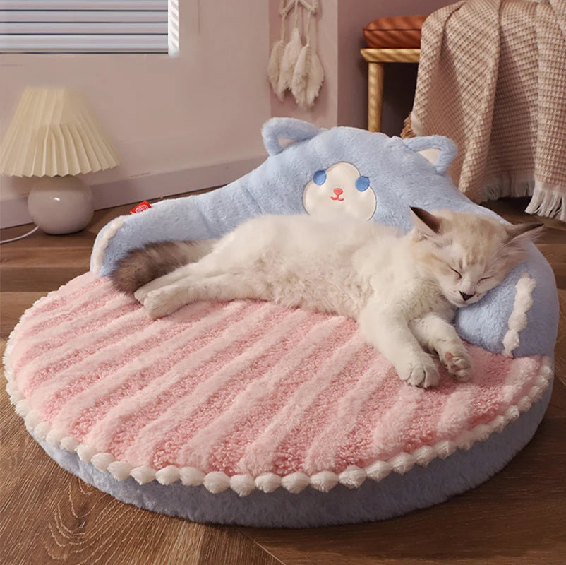 HOOPET Plush Pet Bed Cushion - Cozy Velvet Sleeping Mat for Cats & Small Dogs