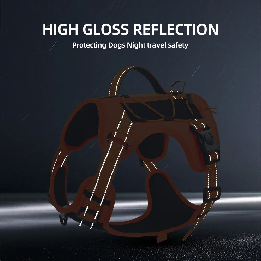 Reflective No-Pull Dog Harness - Adjustable Control Vest for Everyday Walks