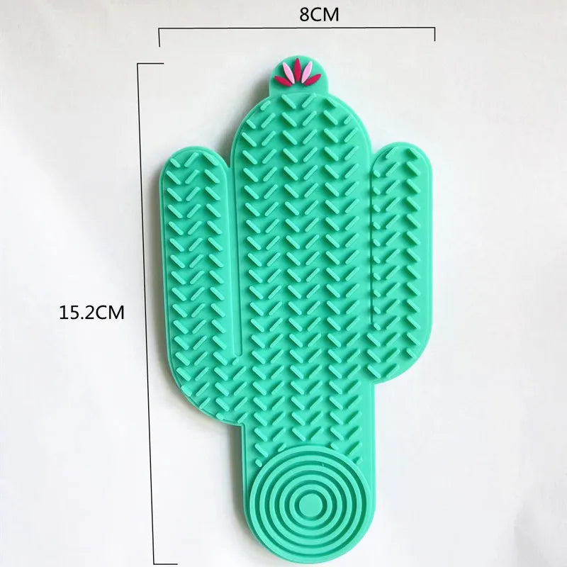 Silicone Slow Feeder Lick Mat - Suction Feeding Pad for Small Cats & Dogs