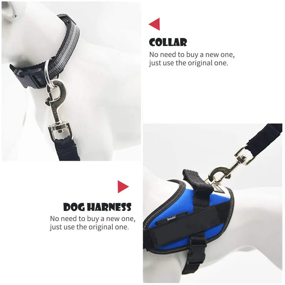 Adjustable Pet Car Seat Belt - Safety Lead Clip for Dogs & Cats