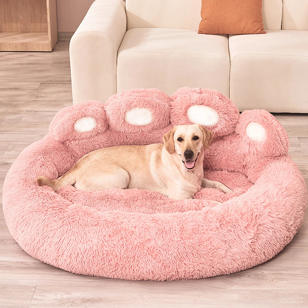 Plush Pet Sofa Bed - Warm Basket Cushion for Small Dogs & Cats