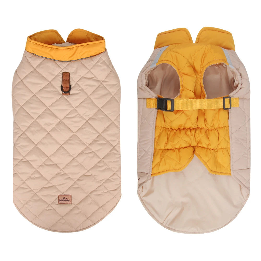 Padded Waterproof Dog Vest - Warm Winter Jacket for Small & Large Dogs