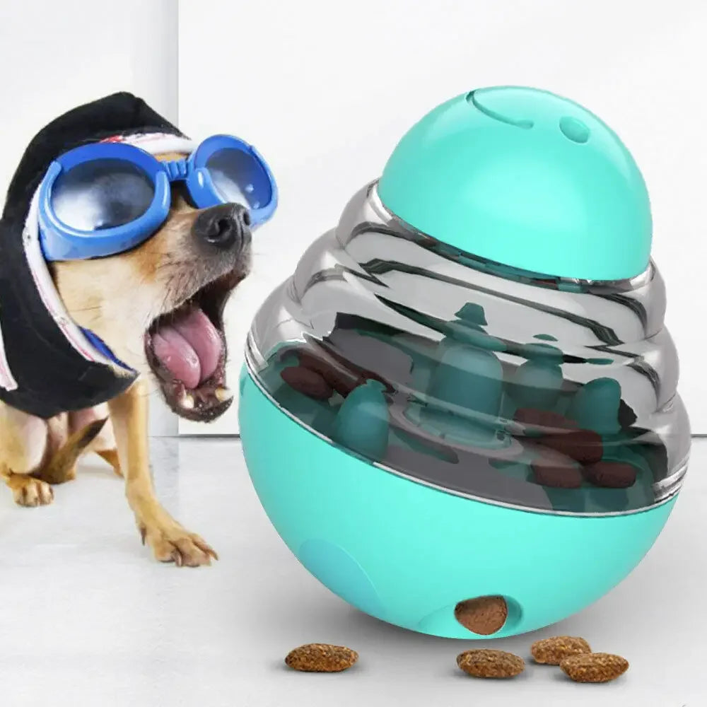 Slow Feeder Treat Ball - Interactive IQ Food Dispenser Toy for Dogs