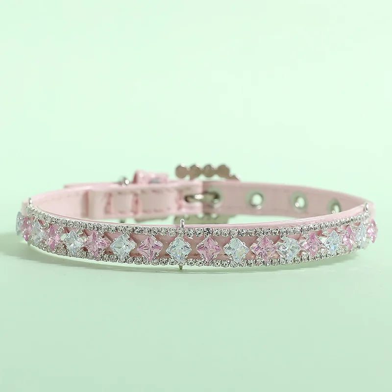 Pearl Pet Necklace Collar - Rhinestone Accessory for Cats & Small Dogs