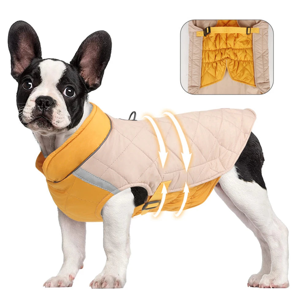 Padded Waterproof Dog Vest - Warm Winter Jacket for Small & Large Dogs
