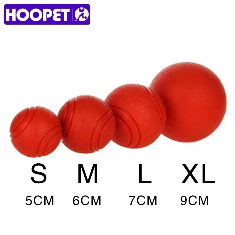 Bite-Resistant Rubber Dog Ball - Durable Interactive Chew Toy for Active Play
