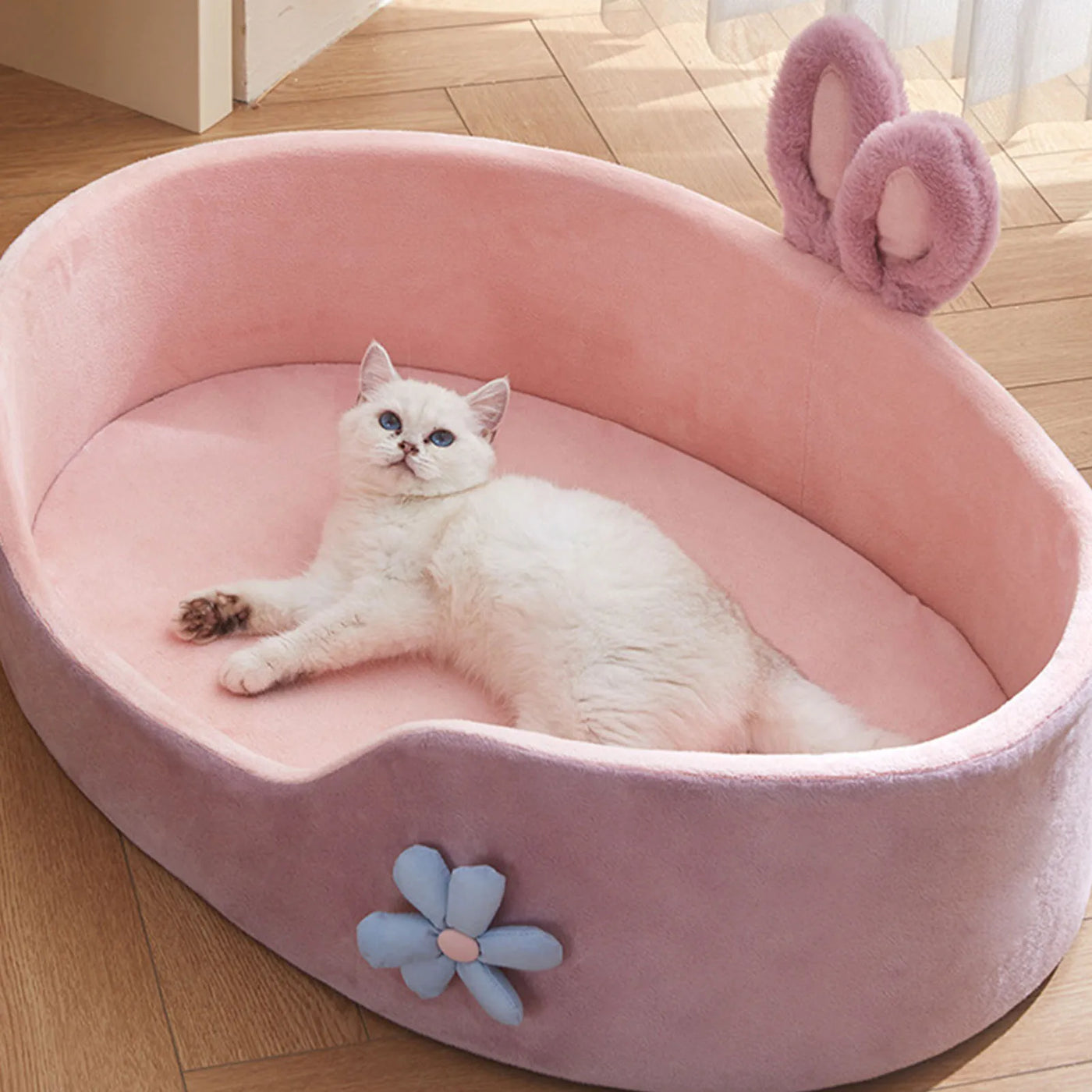 Washable Pet Bed - Detachable All-Season Sleeping Bed for Dogs & Cats