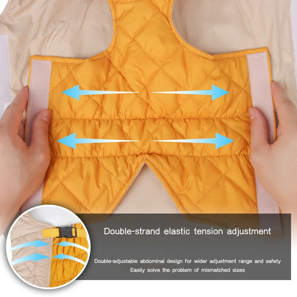 Padded Waterproof Dog Vest - Warm Winter Jacket for Small & Large Dogs
