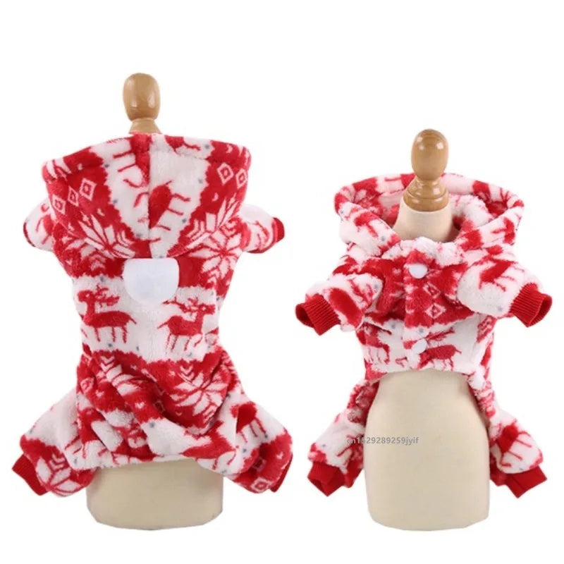 Christmas Santa Pet Costume - Festive Dog Jacket for Holiday Photos & Parties