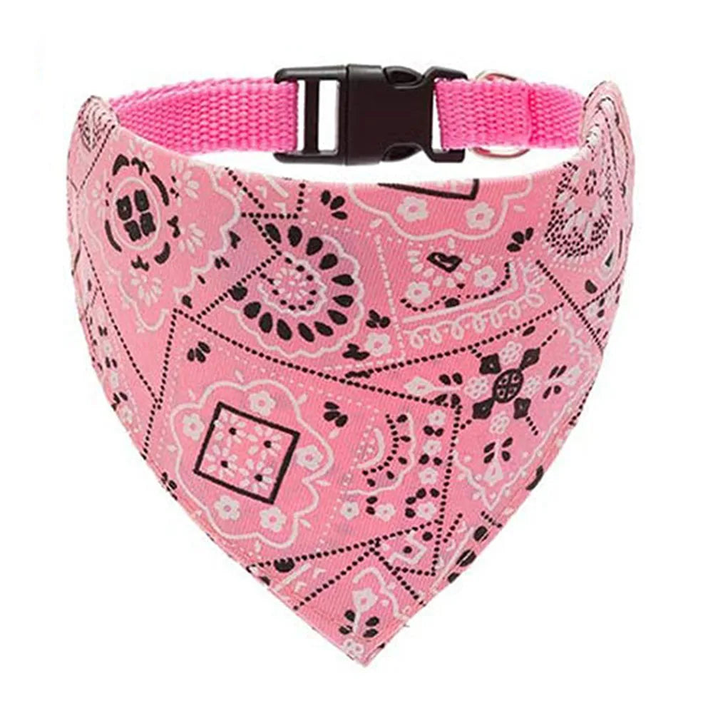 Adjustable Dog Bandana Collar - Stylish Scarf Collar for Dogs & Cats