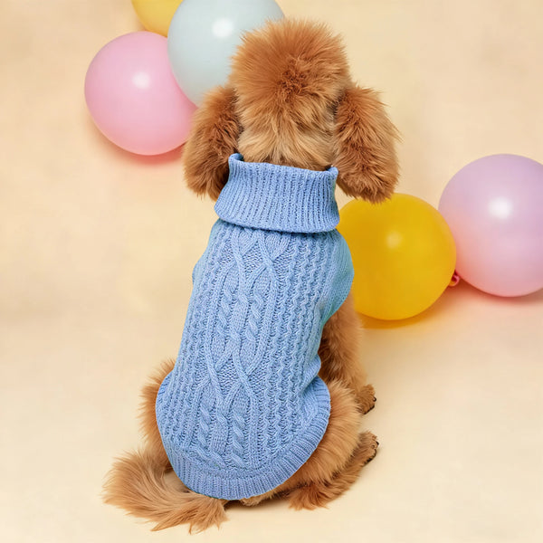 Lightweight Winter Dog Sweater - Soft Warm Pet Knit for Everyday Outings