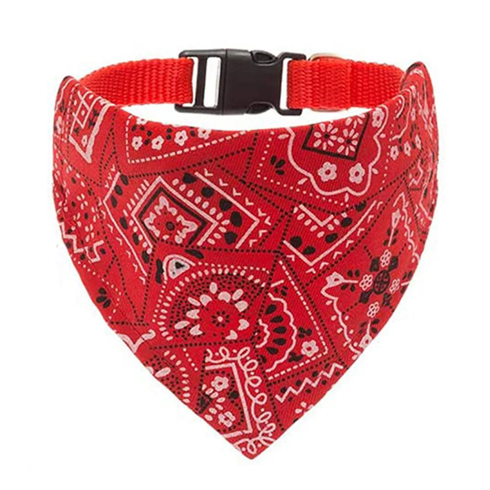 Adjustable Dog Bandana Collar - Stylish Scarf Collar for Dogs & Cats
