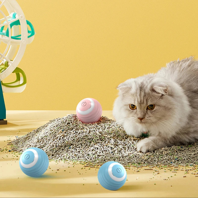 Smart Interactive Cat Ball Toy - Automatic Rolling Toy for Indoor Cats