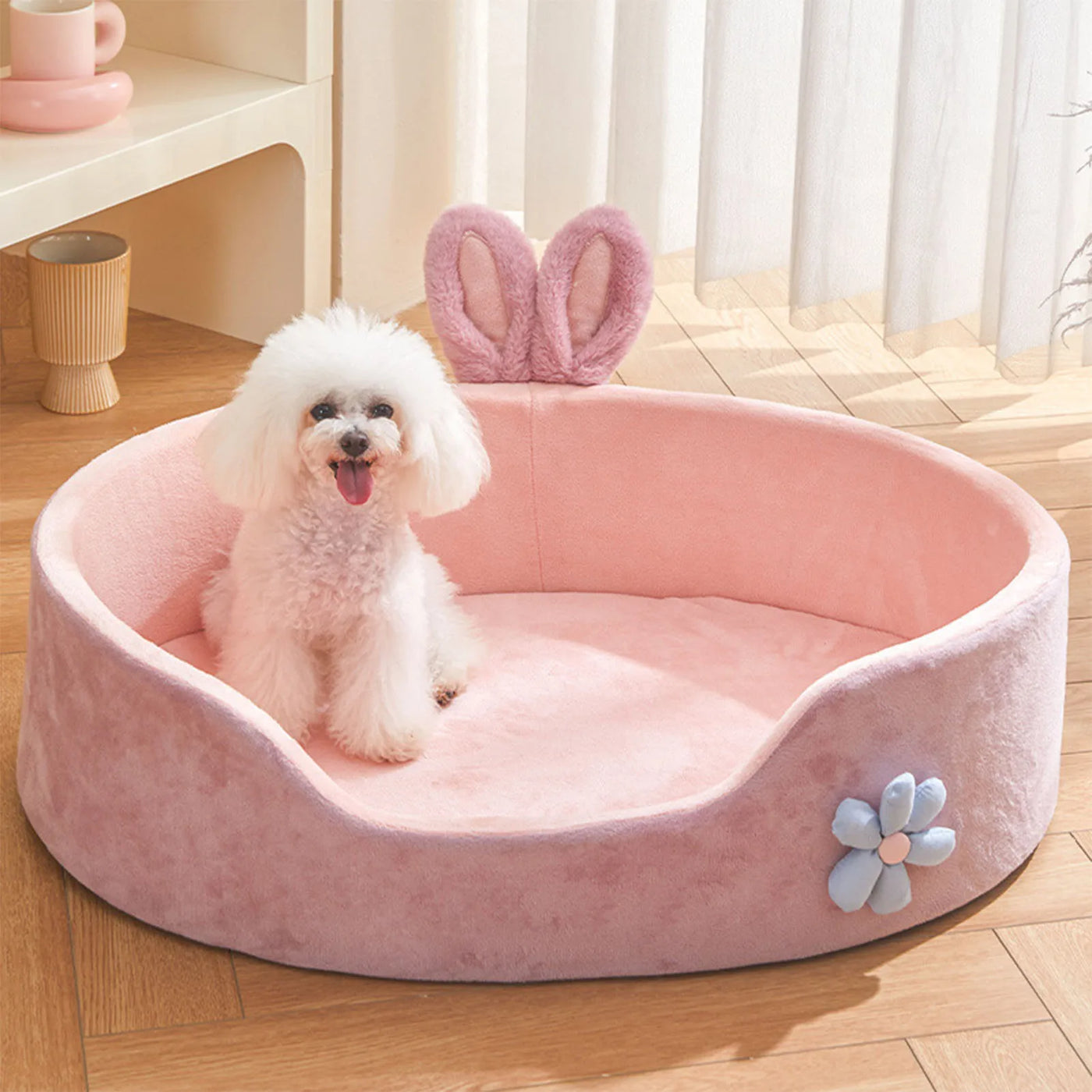 Washable Pet Bed - Detachable All-Season Sleeping Bed for Dogs & Cats