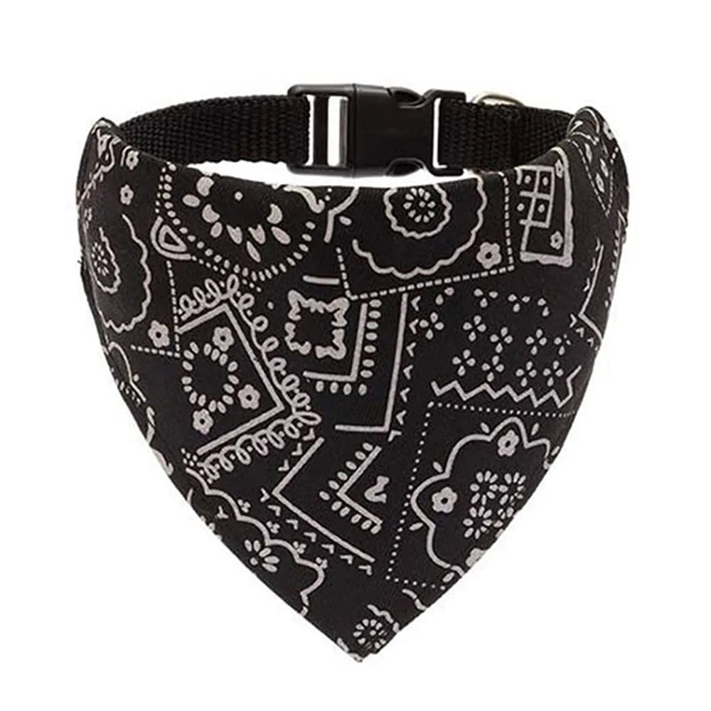 Adjustable Dog Bandana Collar - Stylish Scarf Collar for Dogs & Cats