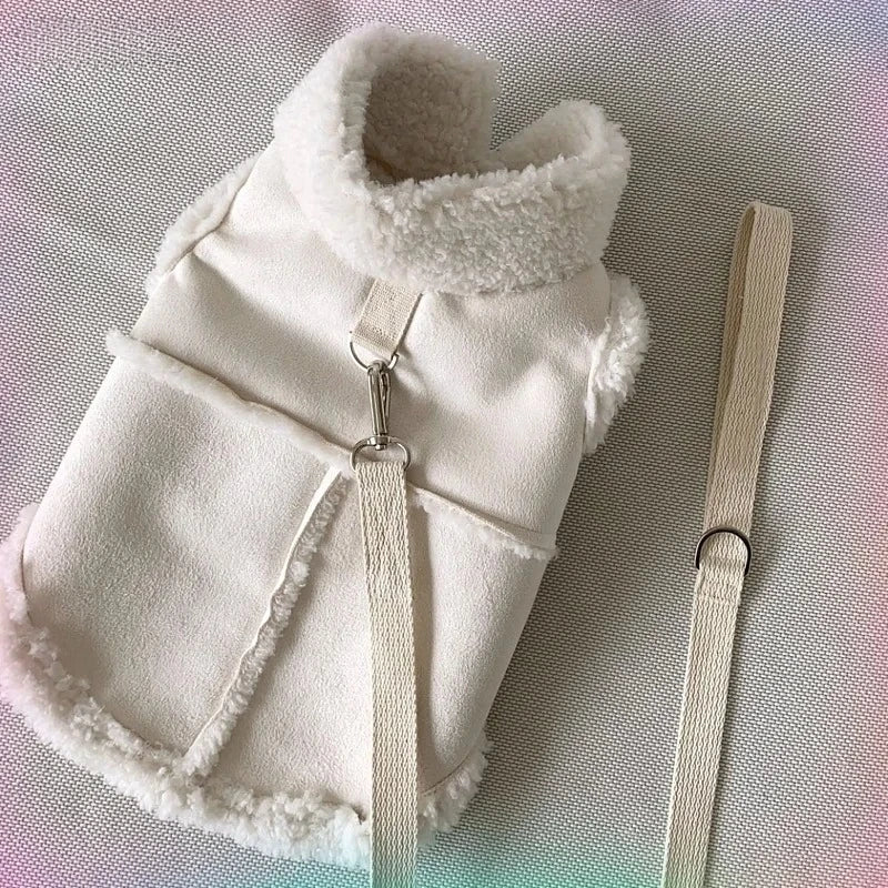 Luxury Small Dog Vest Jacket - Soft Designer Coat for Chic Autumn & Winter Wear