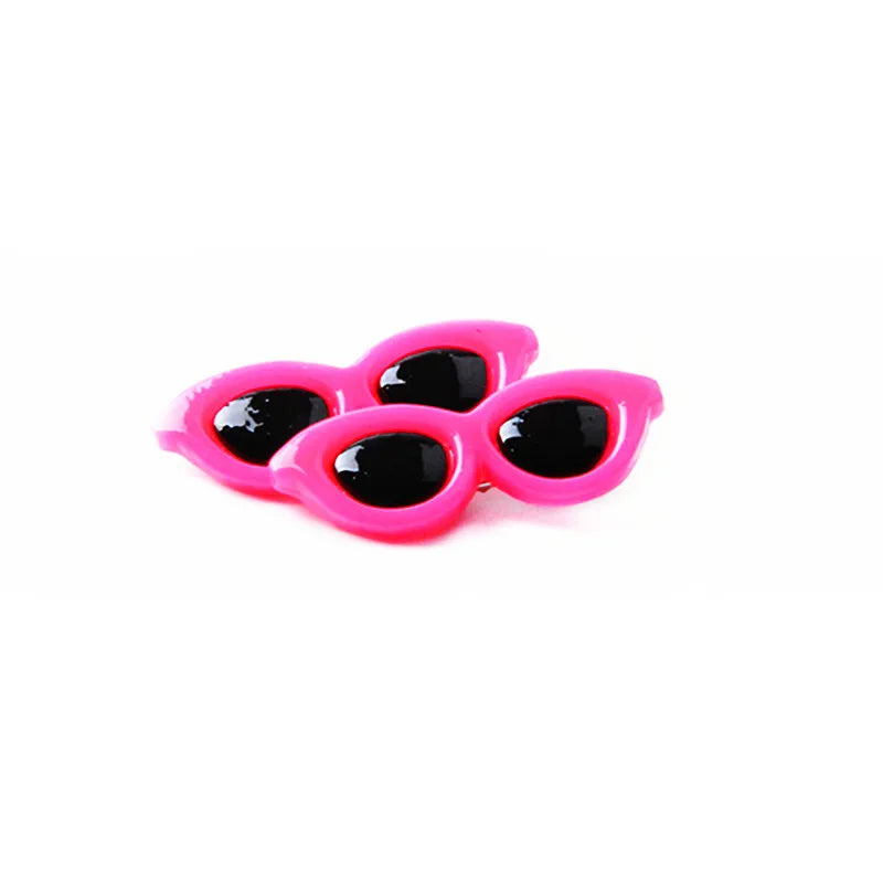 Heart Sunglasses Pet Hair Clips - Cute Bow Accessories for Dogs & Cats