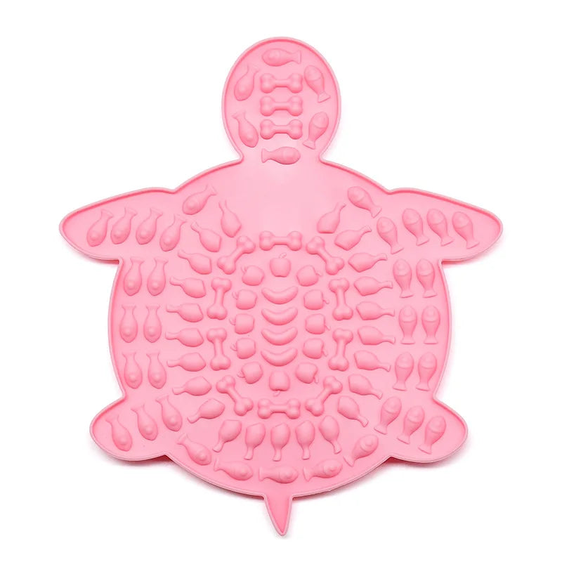Silicone Slow Feeder Lick Mat - Suction Feeding Pad for Small Cats & Dogs