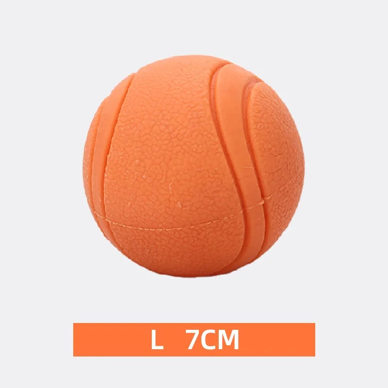 Bite-Resistant Rubber Dog Ball - Durable Interactive Chew Toy for Active Play