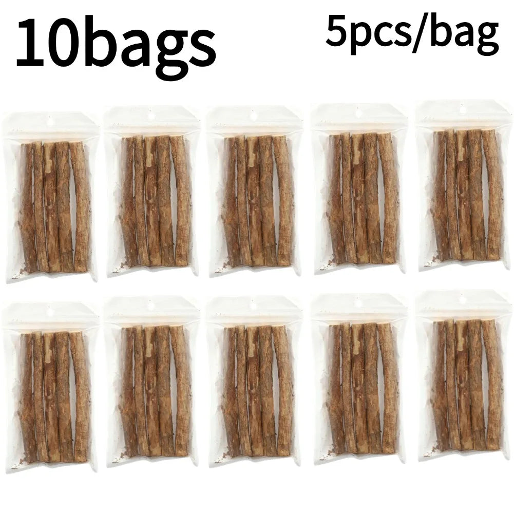 Natural Catnip Chew Sticks - Dental Molar Toys for Cats
