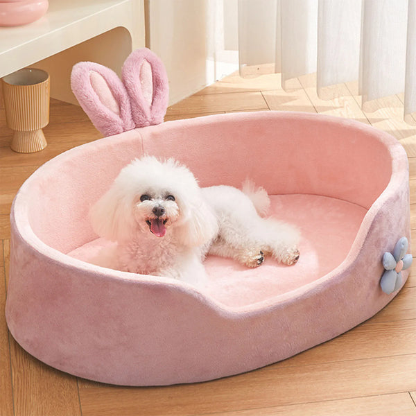 Washable Pet Bed - Detachable All-Season Sleeping Bed for Dogs & Cats