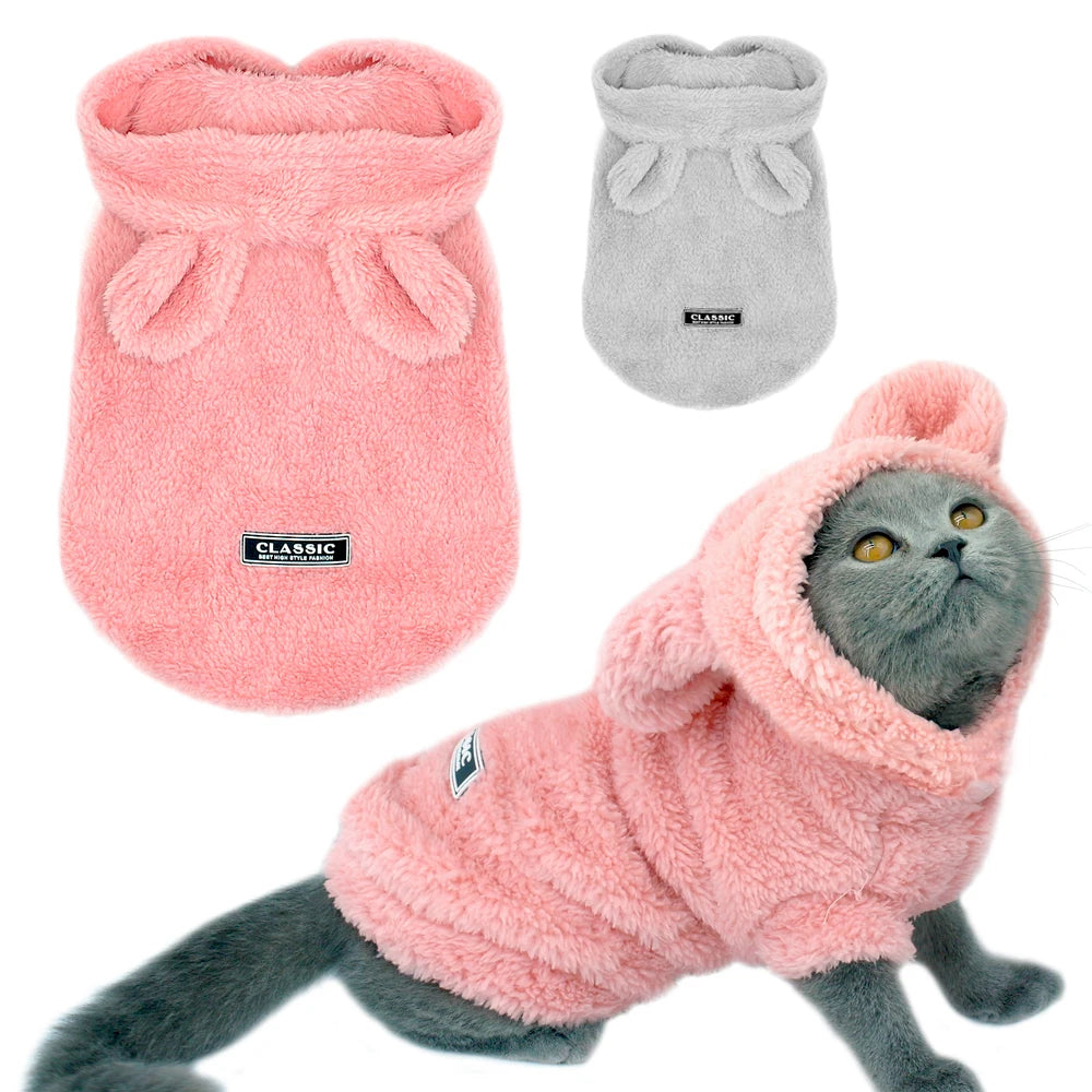 Warm Pet Coat Jacket - Soft Winter Outfit for Small Dogs & Cats
