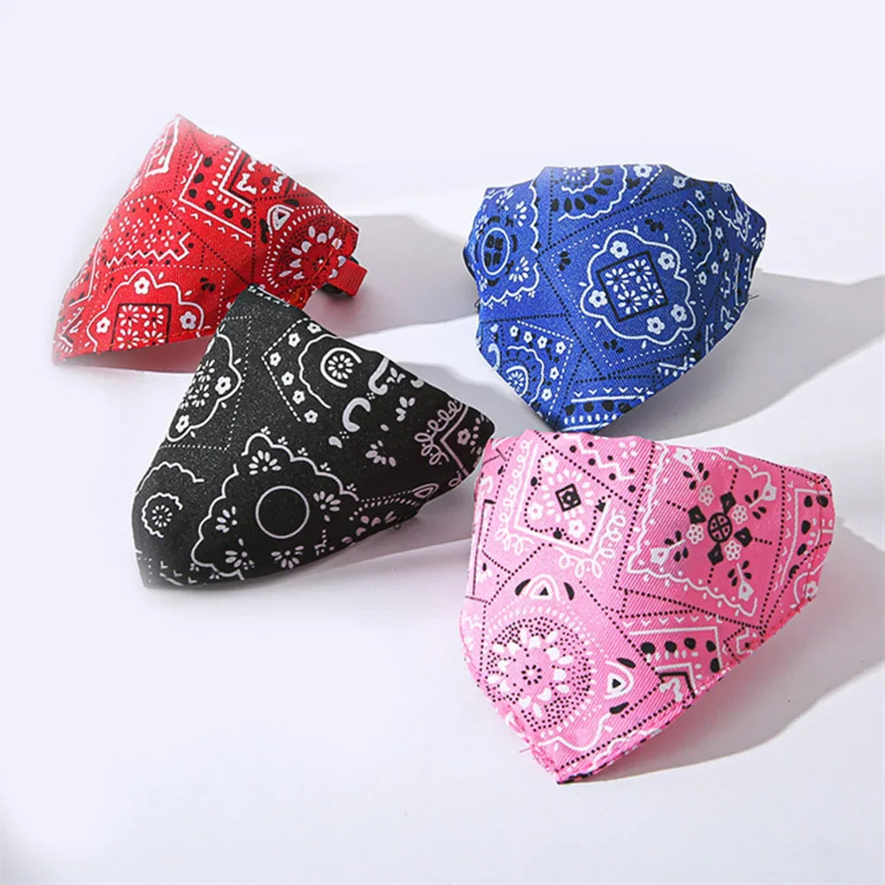 Adjustable Dog Bandana Collar - Stylish Scarf Collar for Dogs & Cats