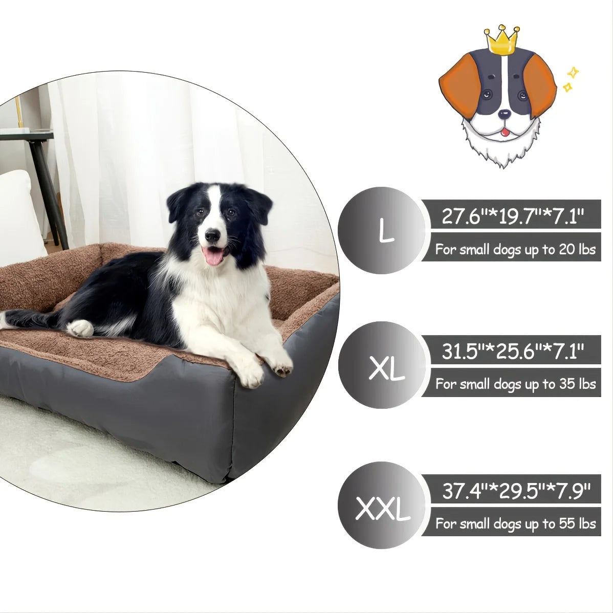 Breathable Dog Sofa Bed - Plush Cushion Mat for Stylish Everyday Comfort