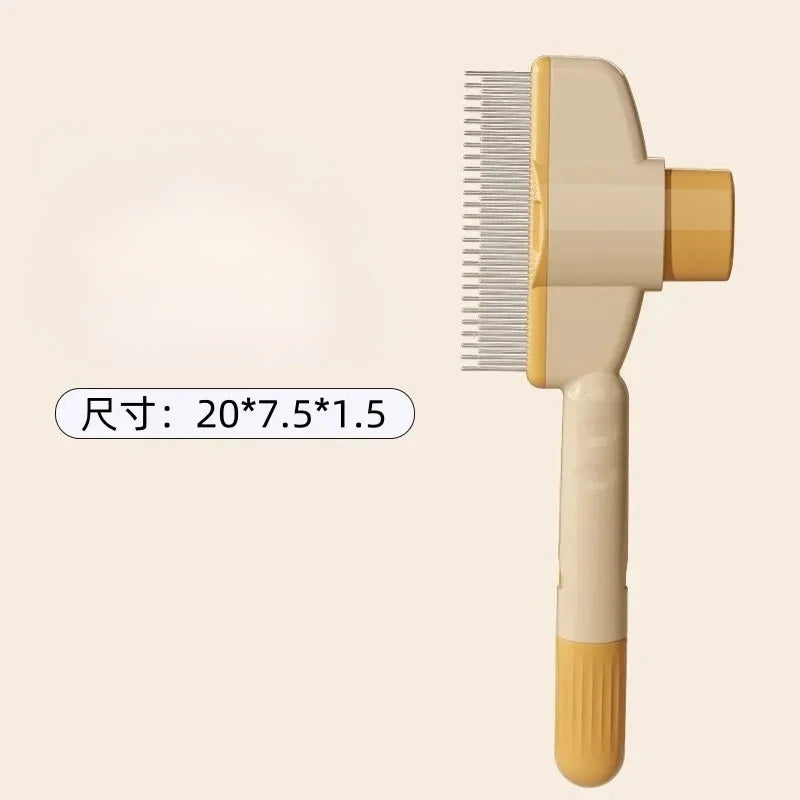 Self-Cleaning Slicker Brush - Pet Grooming Comb for Cats & Dogs