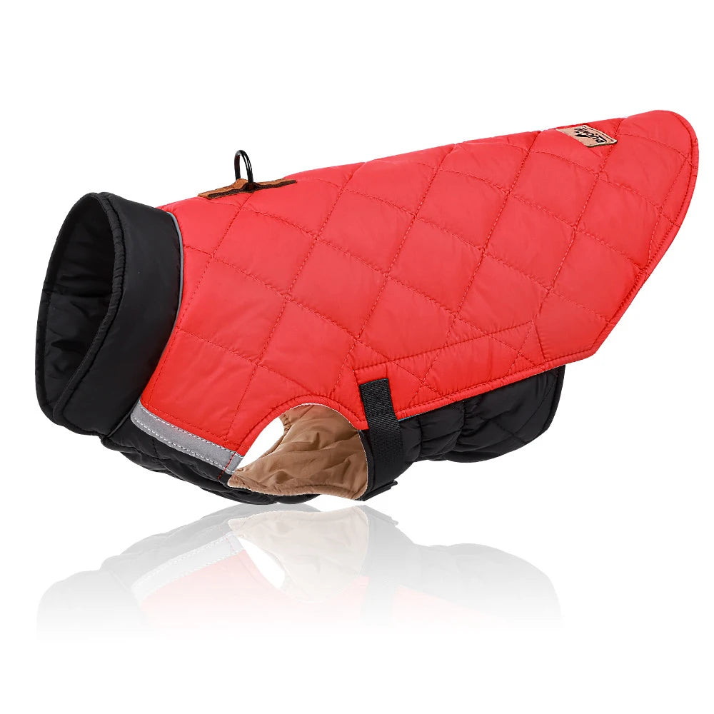 Padded Waterproof Dog Vest - Warm Winter Jacket for Small & Large Dogs