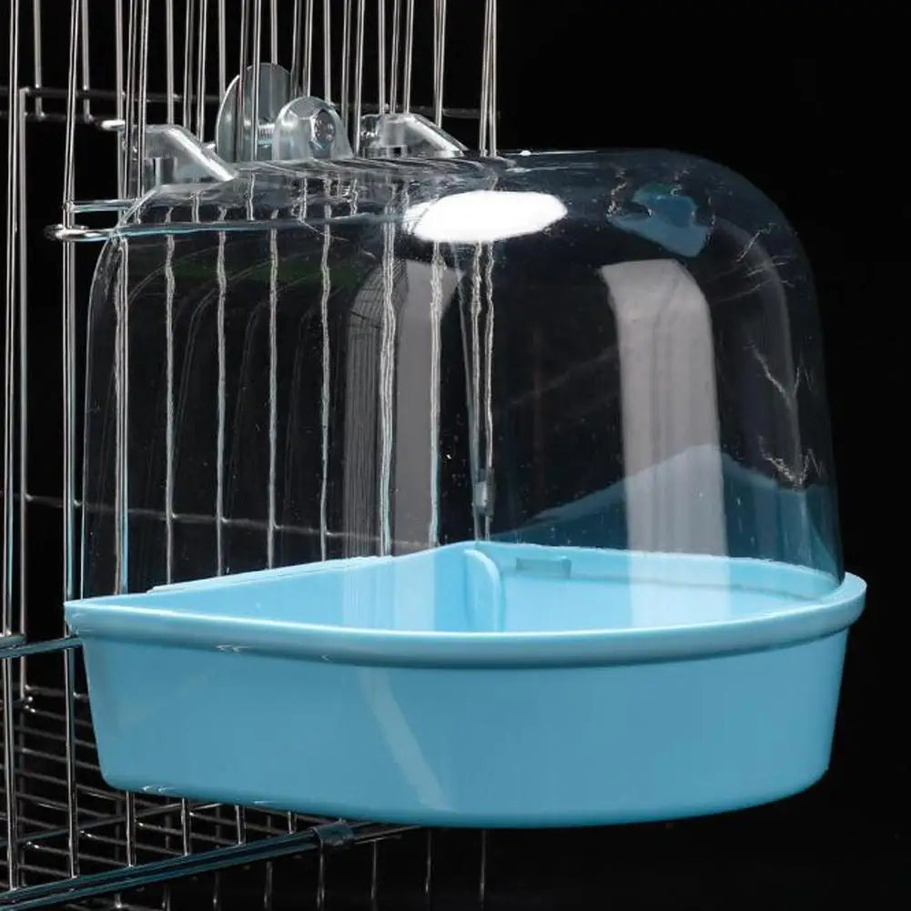 Hanging Bird Bath - Easy-Clean Cage Bath for Parrots and Small Birds
